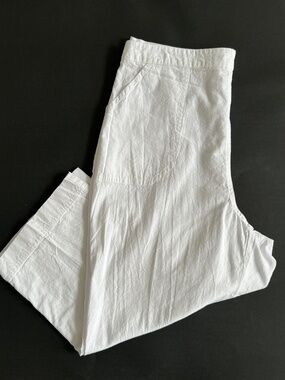 Northern Reflection Pants Sz L Vintage Villager 100% Cotton Back Elastic Waist